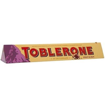 Toblerone мол. з родзинками, медом і горіхами