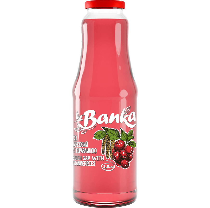Сік "THE BANKA" березовий з журавлиною