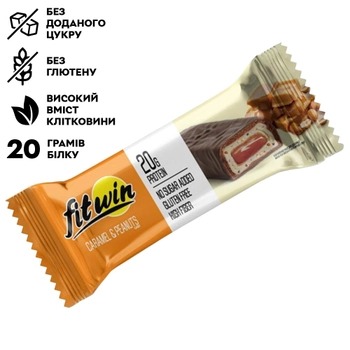 FitWin Батончик карамель - арахіс