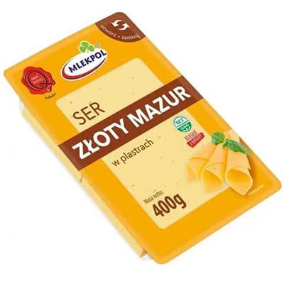 Сир нарізка Mlekpol Zloty Mazur