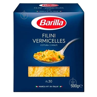 Макарони Barilla вермішель №30