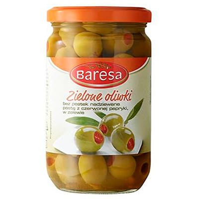 Оливки ТМ Baresa зелені з перцем