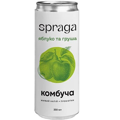 Комбуча SPRAGA яблуко та груша