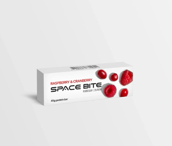 Space Bite батончик протеїновий малина-журавлина