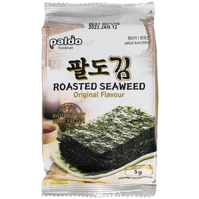Норі снек оригінальний смак ROASTED SEAWEED PALDO