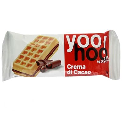 Бельгійські вафлі YOOHOO з какао