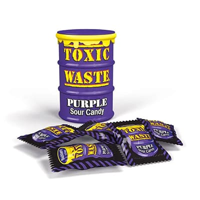 Toxic waste PURPLE sour candy (кислі льодяники)