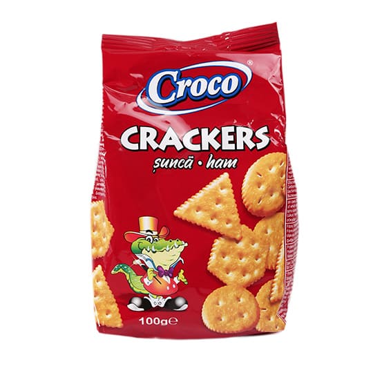 Крекер Croco зі смаком шинки